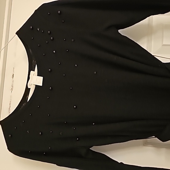 H&M black beaded sweater dress - Picture 2 of 4